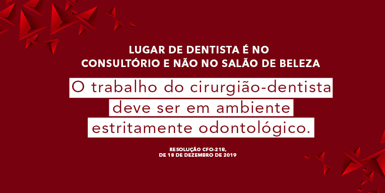 Read more about the article Lugar de Dentista é no Consultório e não no Salão de Beleza