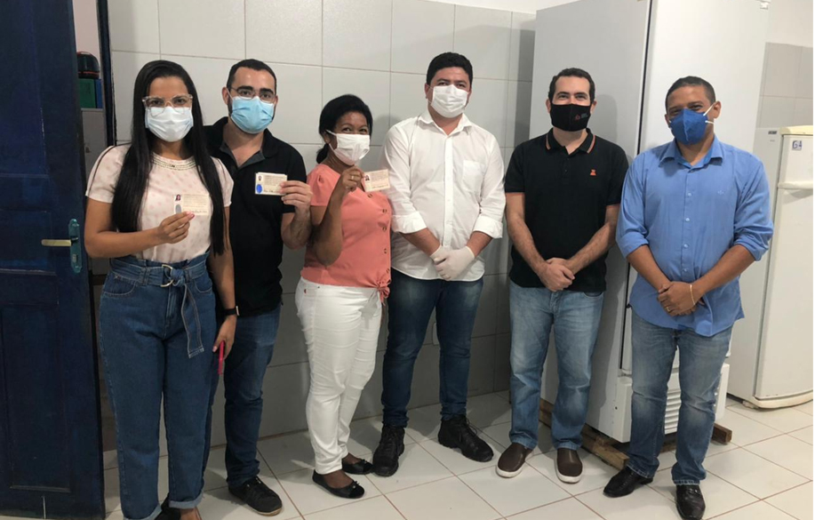 Read more about the article O Presidente do CRO-MA, dr. Rafael Nunes, participou do início da Campanha de Vacinação contra a COVID-19	 na cidade Paço do Lumiar.