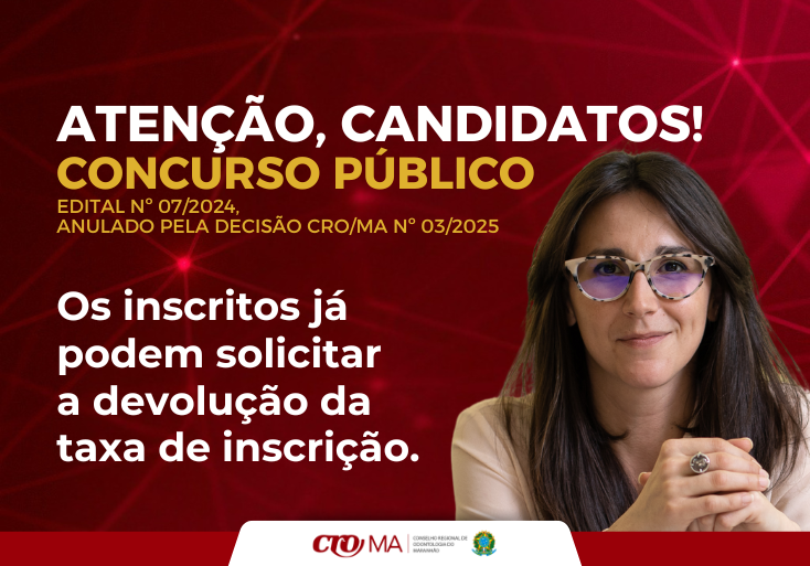 Read more about the article Os inscritos no Concurso Público já podem solicitar a devolução da taxa de inscrição.
